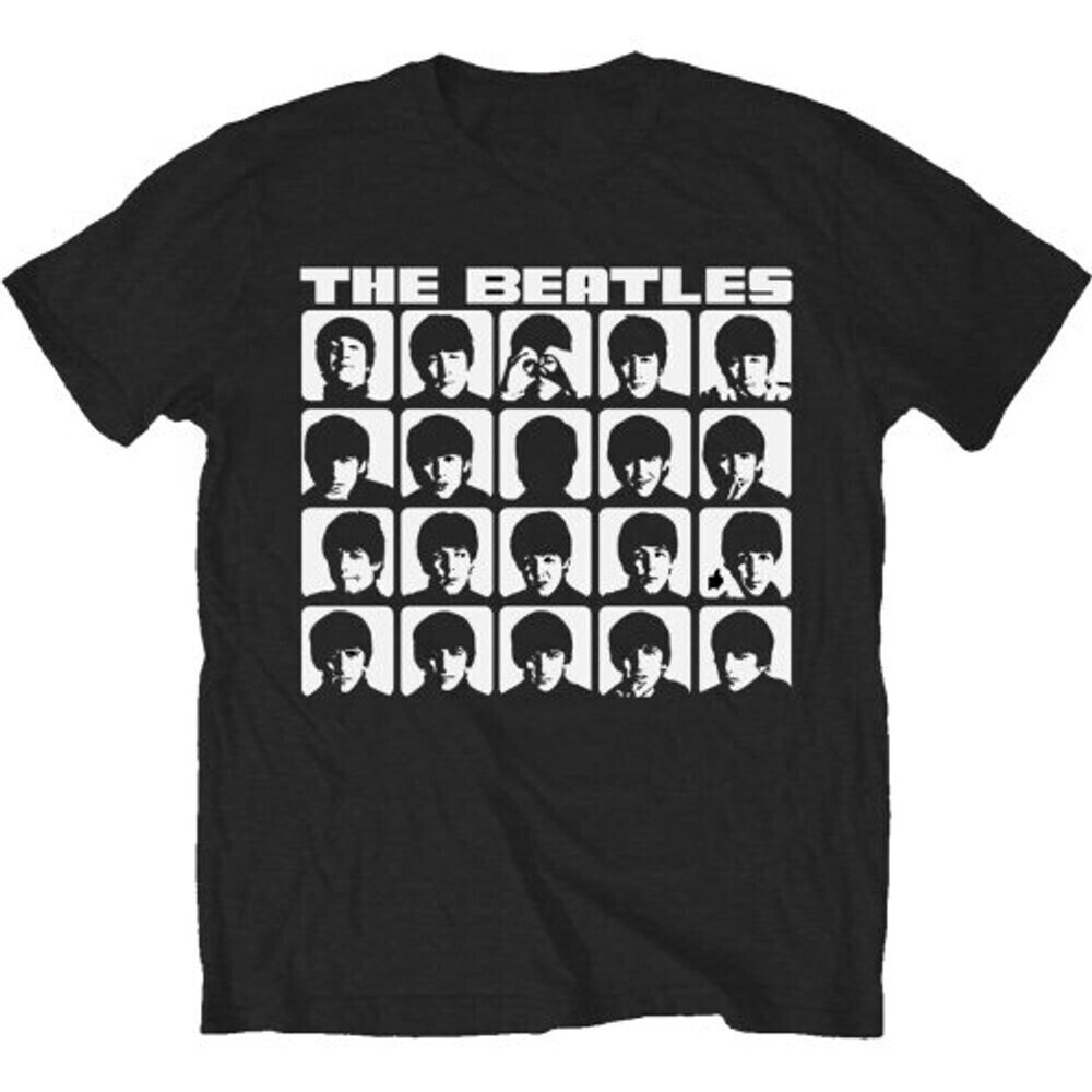 The Beatles Hard Days Night Faces Mono Tshirt